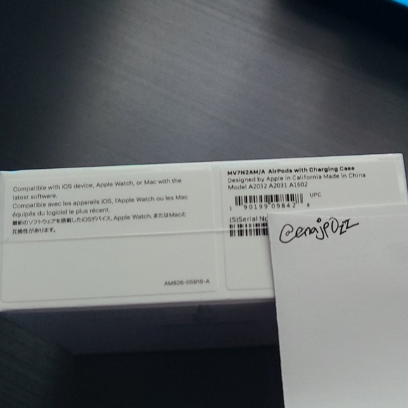 AirPods with Charging Case NIB Factory Sealed